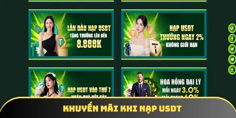 Nạp qua USDT nhận thưởng sốc